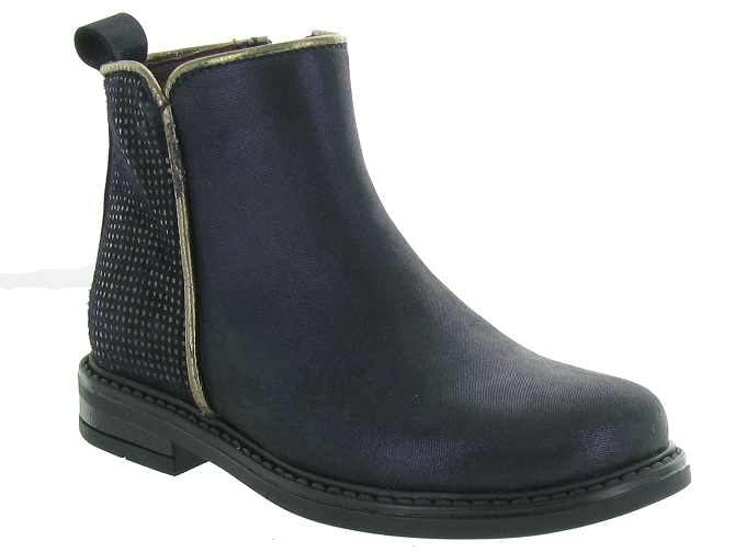 bottines et boots -  - junior fille - Cuir - Bleu Marine - Bellamy