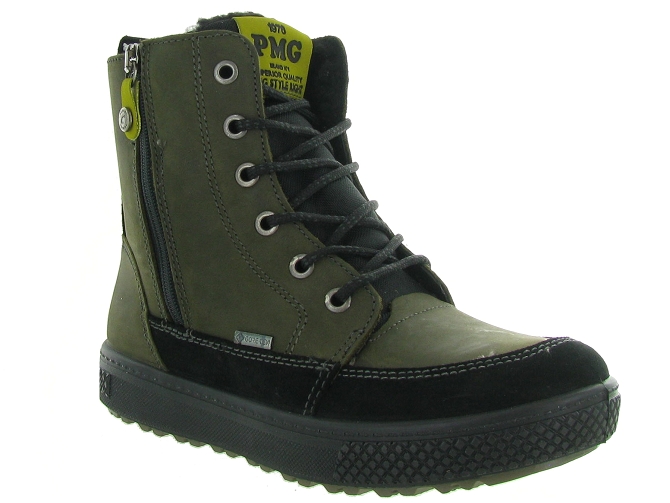 bottines et boots -  - junior garcon - Cuir - Kaki - Primigi