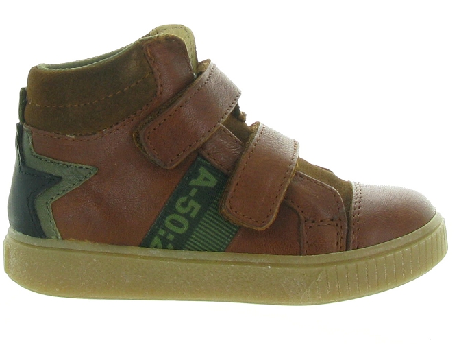 chaussures a scratch -  - junior garcon - Cuir - Marron - Acebos5329101_2