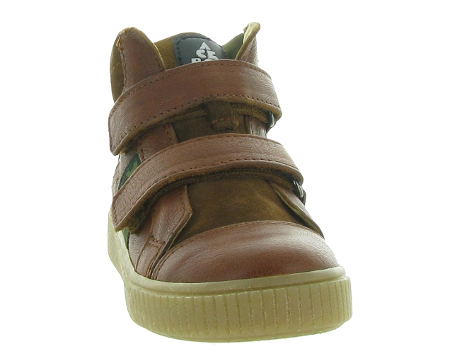 chaussures a scratch -  - junior garcon - Cuir - Marron - Acebos5329101_3