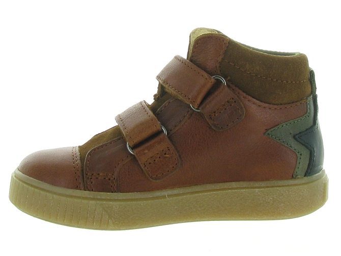 chaussures a scratch -  - junior garcon - Cuir - Marron - Acebos5329101_4