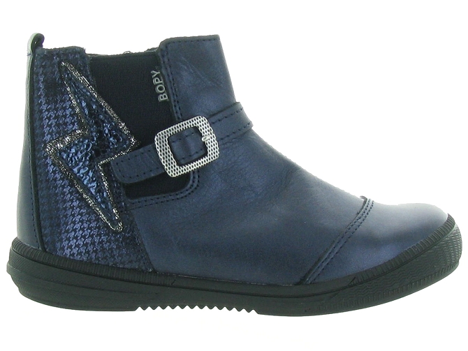 bottines et boots -  - junior fille - Cuir - Bleu Marine - Bopy5337301_2