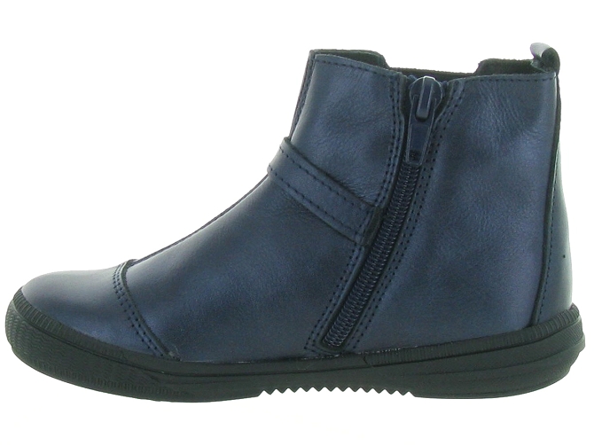 bottines et boots -  - junior fille - Cuir - Bleu Marine - Bopy5337301_4