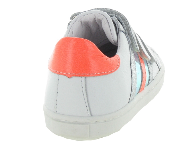 chaussures a scratch -  - junior fille - Cuir - Blanc - Bellamy5354202_5
