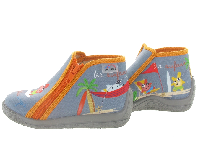 Bellamy chaussons et pantoufles prague gris5355801_3