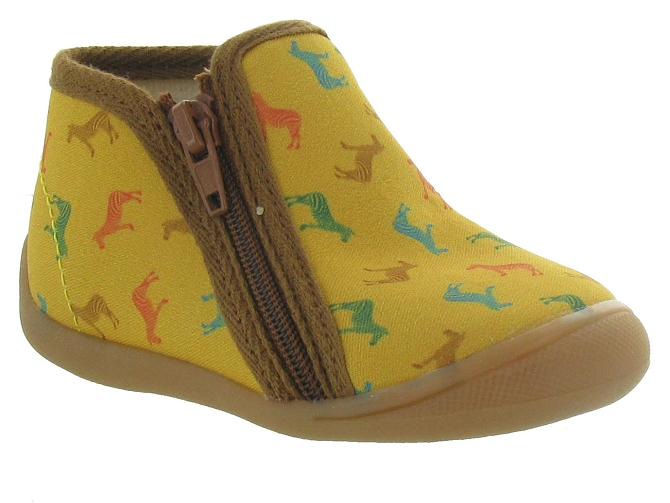 Bellamy chaussons et pantoufles persan jaune