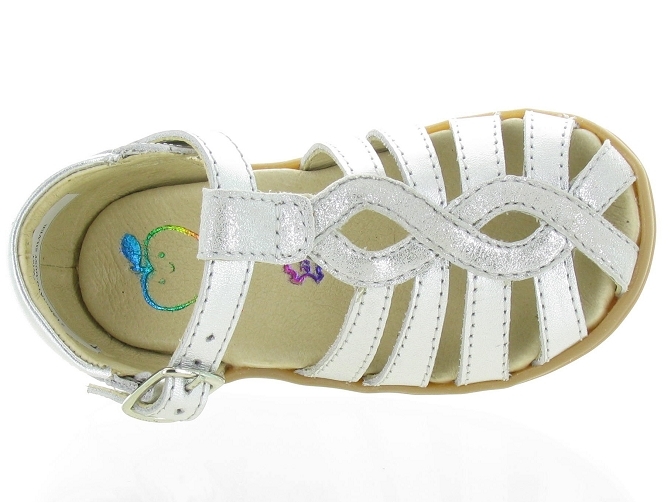Shoo pom sandales et nu pieds pika twist argent5359401_3