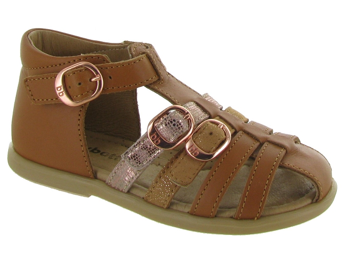 sandales et nu pieds -  - bebe fille - Cuir - Marron - Babybotte