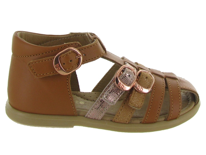 sandales et nu pieds -  - bebe fille - Cuir - Marron - Babybotte5362503_2