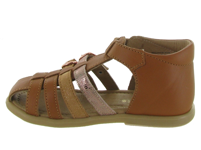 sandales et nu pieds -  - bebe fille - Cuir - Marron - Babybotte5362503_4