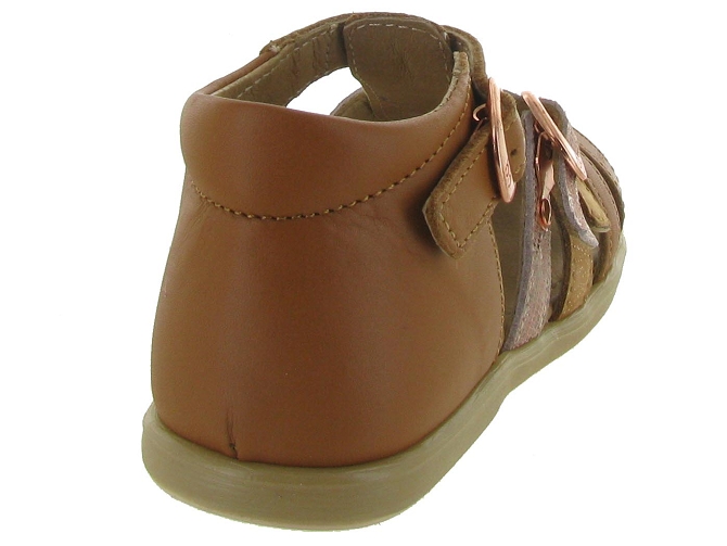 sandales et nu pieds -  - bebe fille - Cuir - Marron - Babybotte5362503_5