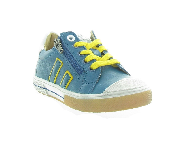 chaussures a lacets -  - junior garcon - Cuir - Bleu - Acebos