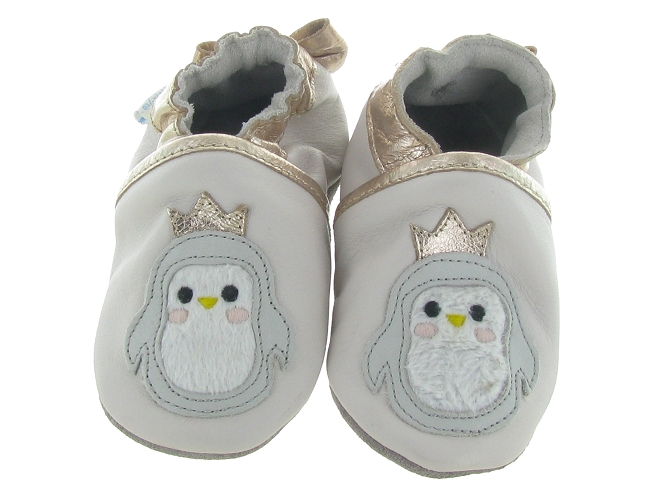 chaussons et pantoufles - Semelle souple - bebe fille -  - Beige - Robeez