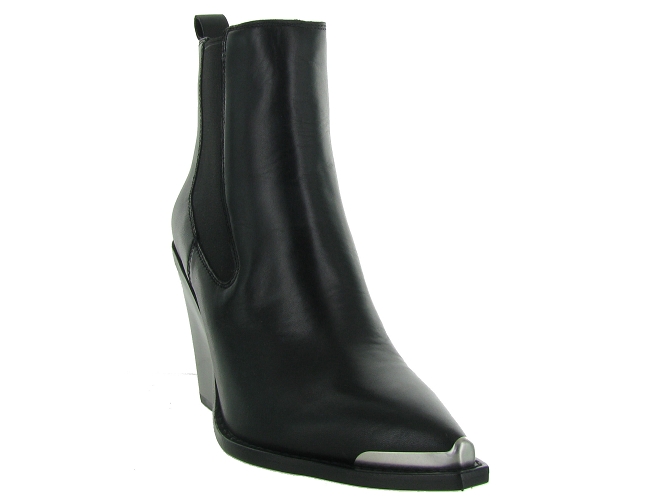 Ash italia bottines et boots bowie noir5409001_3