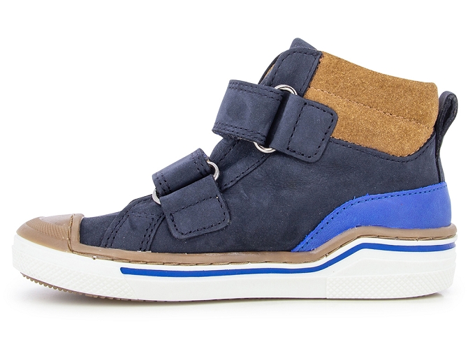 baskets et sneakers -  - junior garcon - Cuir - Bleu Marine - Shoo pom5419102_2