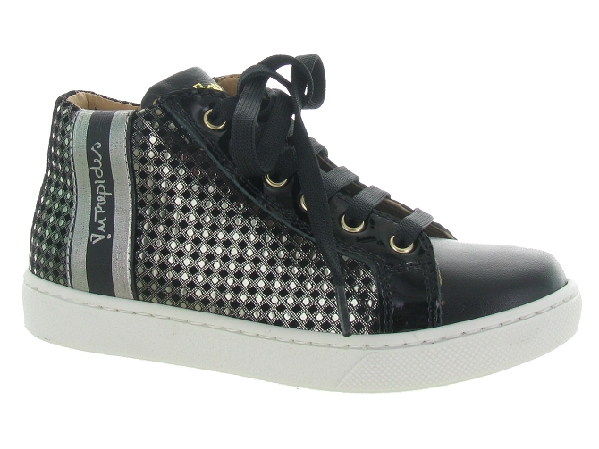 chaussures a lacets -  - junior fille - Cuir - Noir - Babybotte