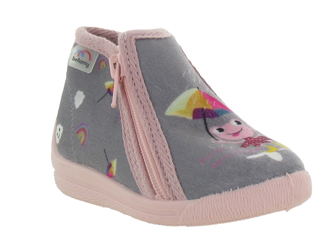 Bellamy chaussons et pantoufles my martine yl gris