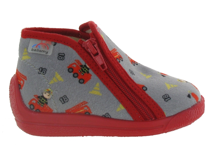 Bellamy chaussons et pantoufles major gris5426701_2