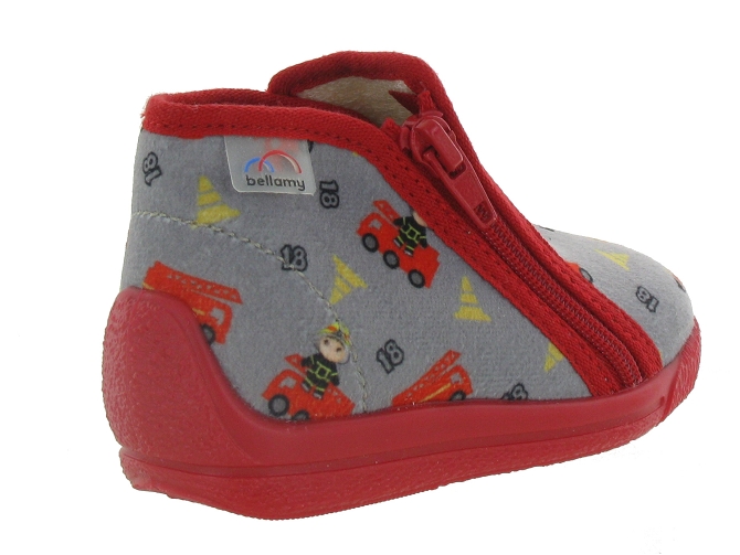 Bellamy chaussons et pantoufles major gris5426701_5