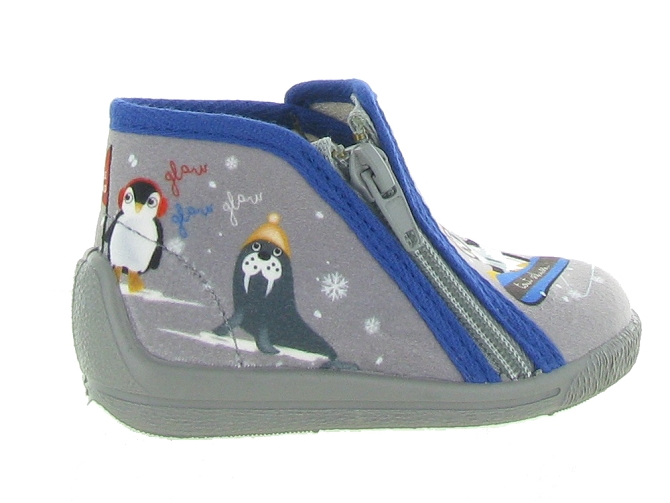 Bellamy chaussons et pantoufles manoir gris5426801_5