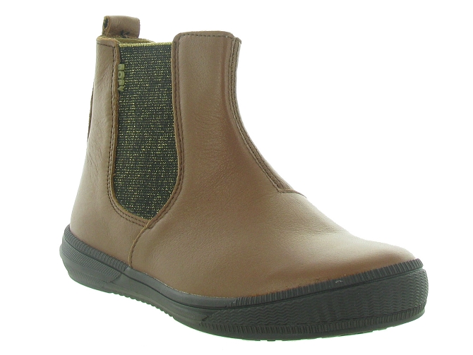 bottines et boots -  - junior fille - Cuir - Marron - Bopy