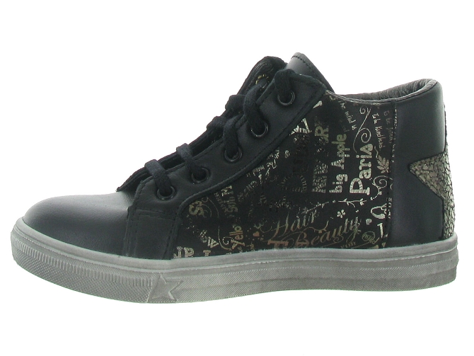 chaussures a lacets -  - junior fille - Cuir - Noir - Bopy5433801_4