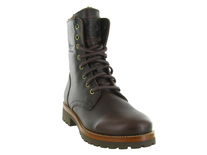 apres ski bottes fourrees - Chaussure neige - femme - Cuir - Marron - Panama jack5434503_3