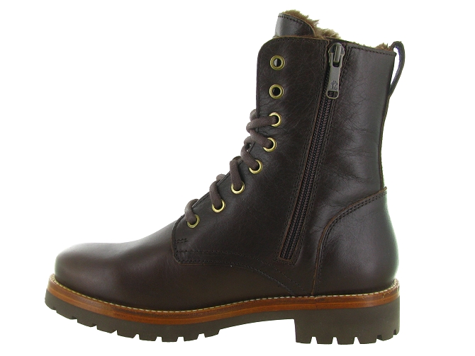 apres ski bottes fourrees - Chaussure neige - femme - Cuir - Marron - Panama jack5434503_4