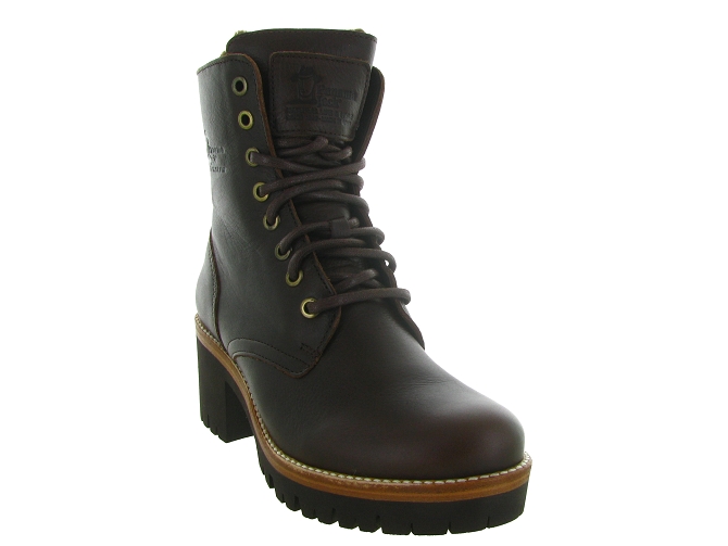 apres ski bottes fourrees - Chaussure neige - femme - Cuir - Marron - Panama jack5434605_3