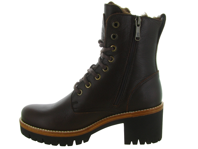 apres ski bottes fourrees - Chaussure neige - femme - Cuir - Marron - Panama jack5434605_4