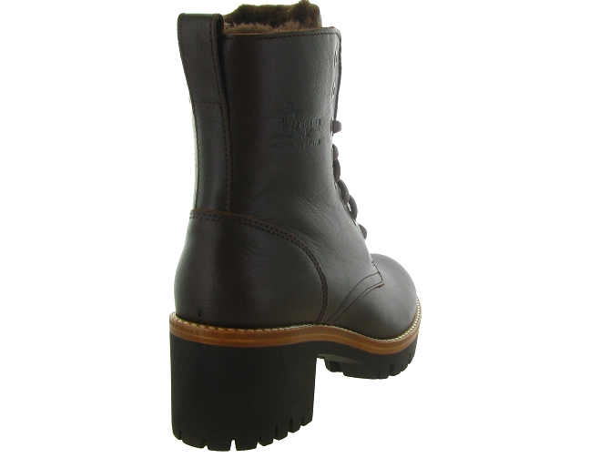 apres ski bottes fourrees - Chaussure neige - femme - Cuir - Marron - Panama jack5434605_5