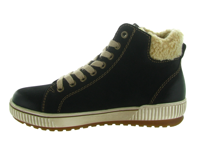 apres ski bottes fourrees - Bottine chaude - femme - Cuir - Noir - Remonte5439703_4