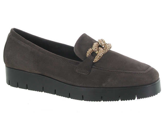 mocassins - Compensé - femme - Nubuck - Marron - Reqins