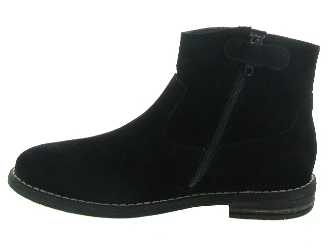 bottines et boots -  - junior fille - Nubuck - Noir - Reqins5444801_4