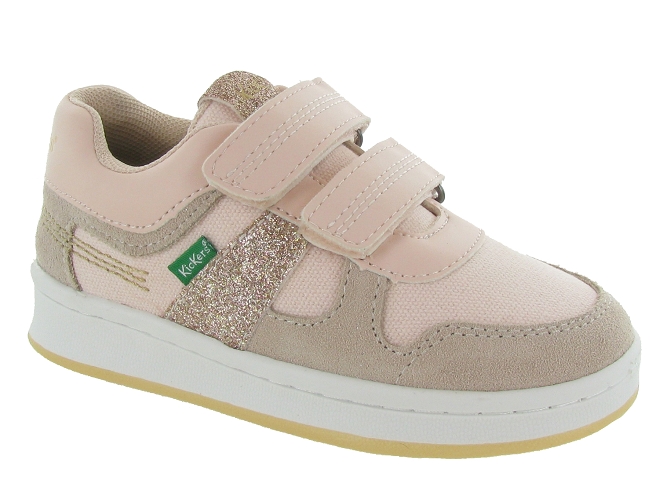 Kickers baskets et sneakers bisckoto rose