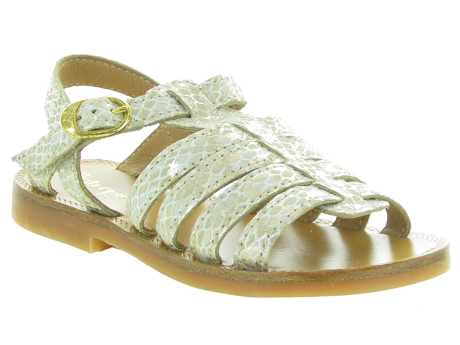 sandales et nu pieds -  - junior fille - Cuir - Blanc - Babybotte
