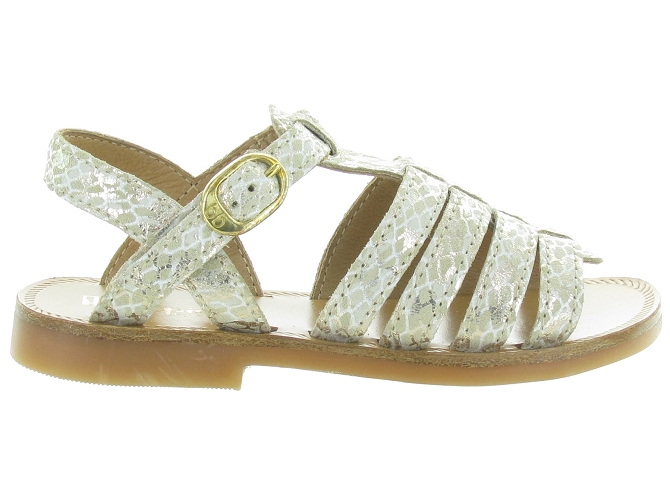 sandales et nu pieds -  - junior fille - Cuir - Blanc - Babybotte5461501_2