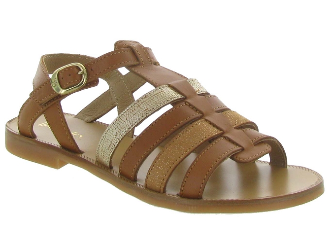 sandales et nu pieds -  - junior fille - Cuir - Marron - Babybotte