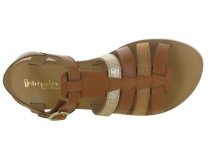 sandales et nu pieds -  - junior fille - Cuir - Marron - Babybotte5461502_3