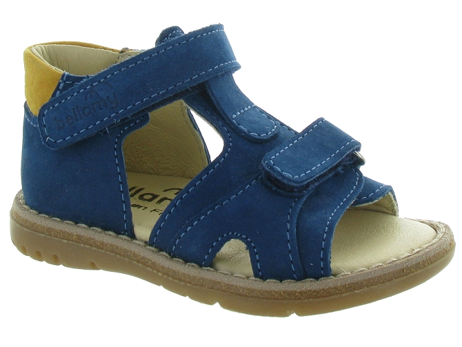 sandales et nu pieds -  - bebe garcon - Cuir - Bleu - Bellamy