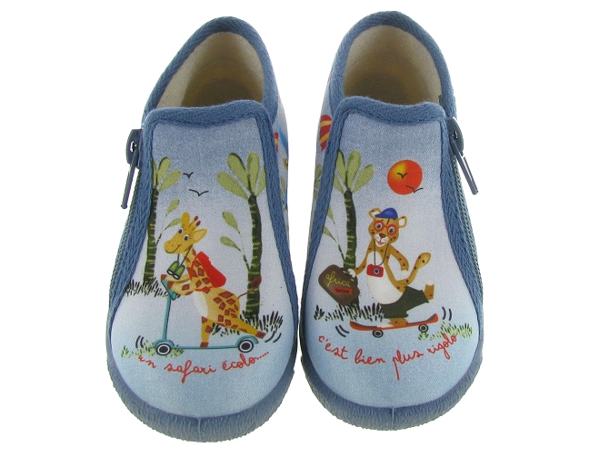 Bellamy chaussons et pantoufles nohan bleu ciel