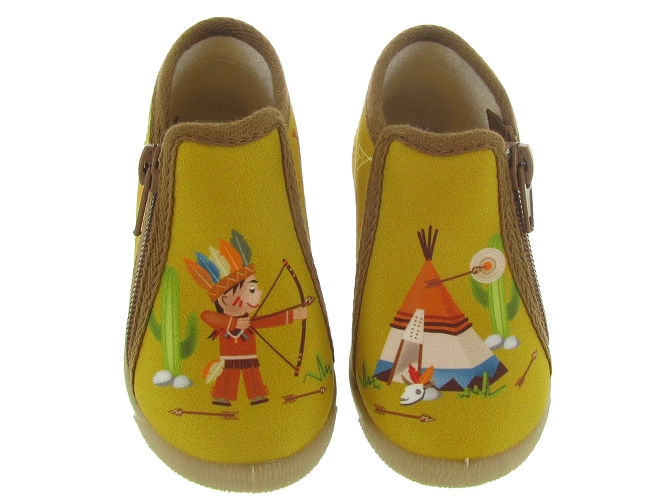 Bellamy chaussons et pantoufles nagi jaune moutarde