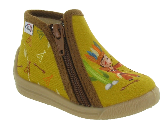 Bellamy chaussons et pantoufles nagi jaune moutarde5467201_2