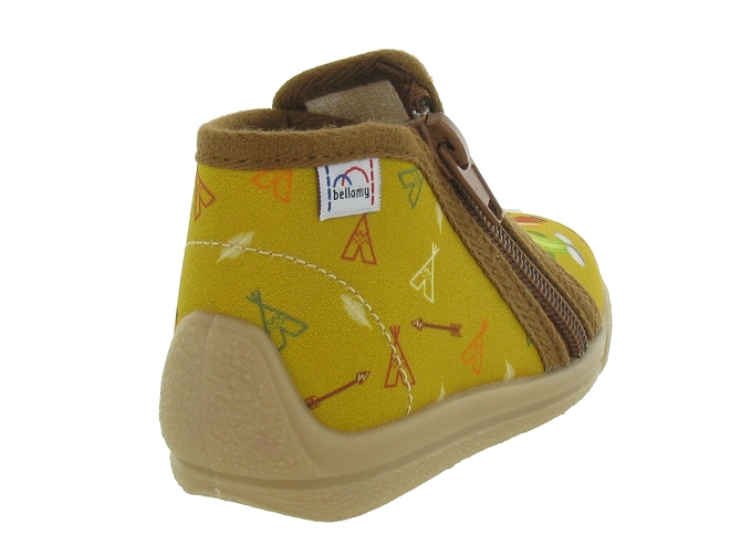 Bellamy chaussons et pantoufles nagi jaune moutarde5467201_6