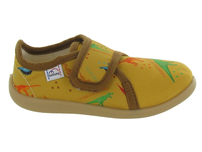 Bellamy chaussons et pantoufles nestor jaune moutarde5467601_2