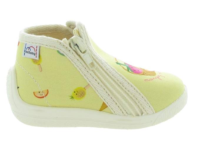 Bellamy chaussons et pantoufles naomi jaune fluo5468301_3
