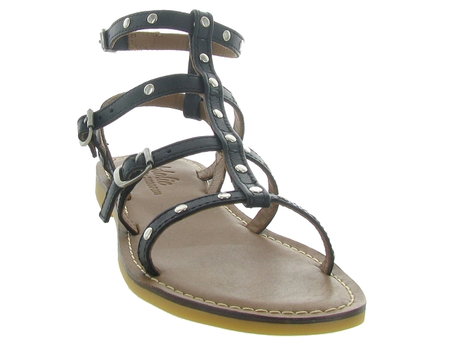 sandales et nu pieds -  - junior fille - Cuir - Noir - Adolie5468601_3