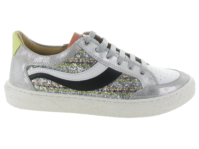 baskets et sneakers -  - junior fille - Cuir - Argent - Adolie5468901_2