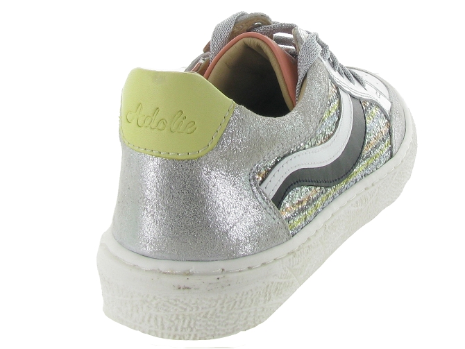 baskets et sneakers -  - junior fille - Cuir - Argent - Adolie5468901_5