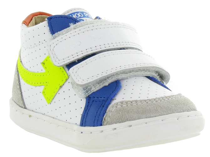 Shoo pom chaussures bebe du 18 au 27 bouba scratch arrow blanc
